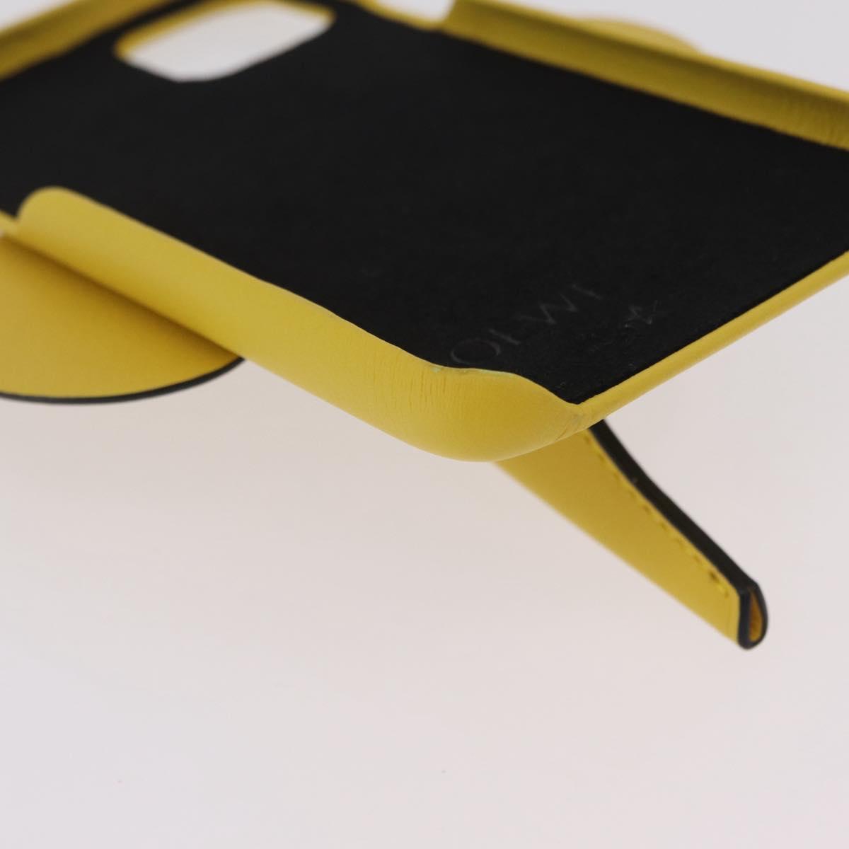 LOEWE Cell Phone Case Leather iPhone 13 Pro MAX Yellow