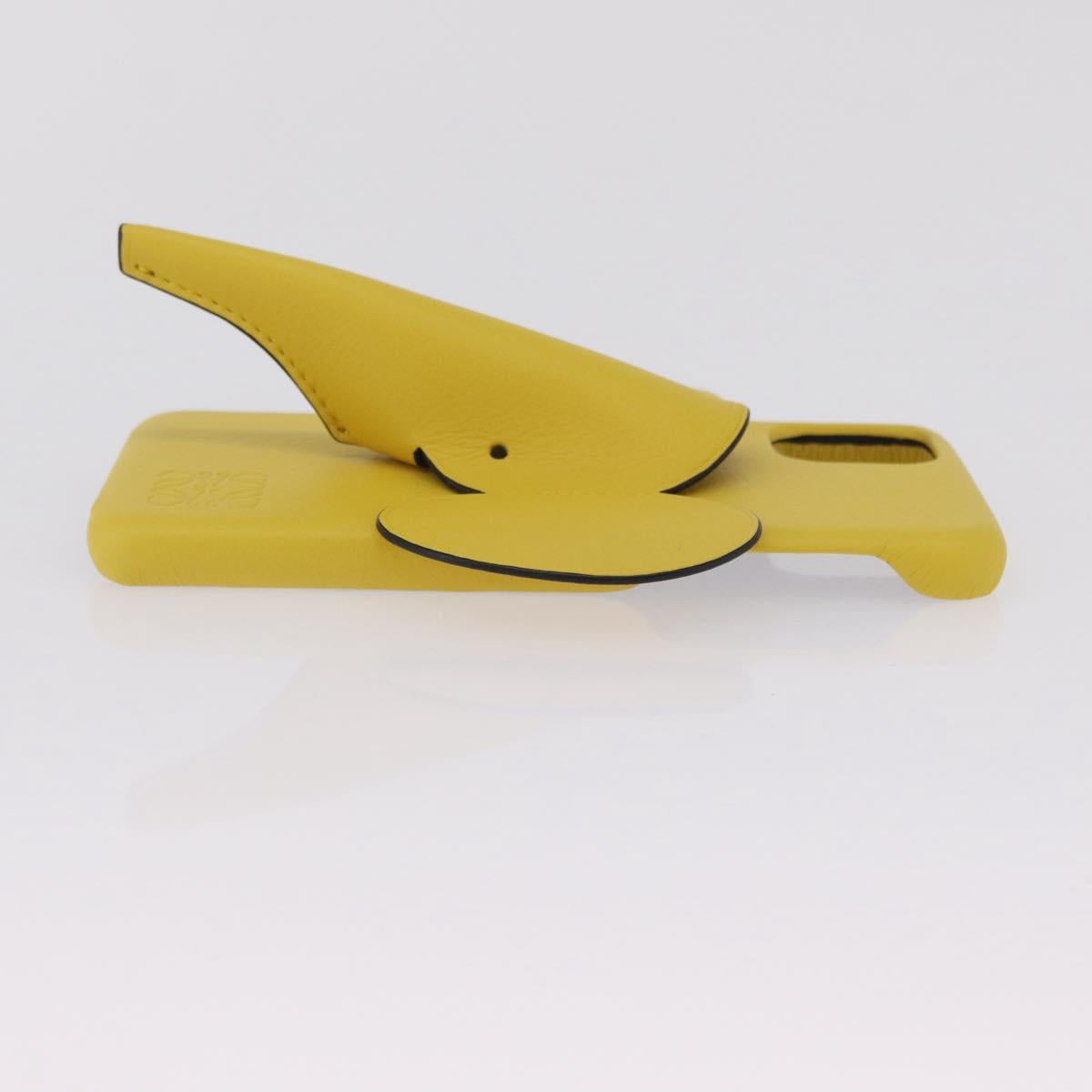 LOEWE Cell Phone Case Leather iPhone 13 Pro MAX Yellow