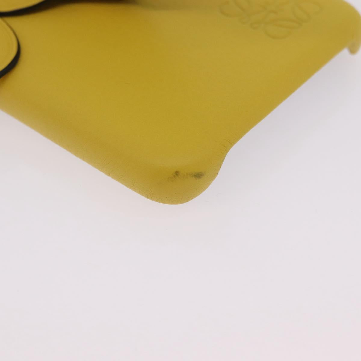 LOEWE Cell Phone Case Leather iPhone 13 Pro MAX Yellow