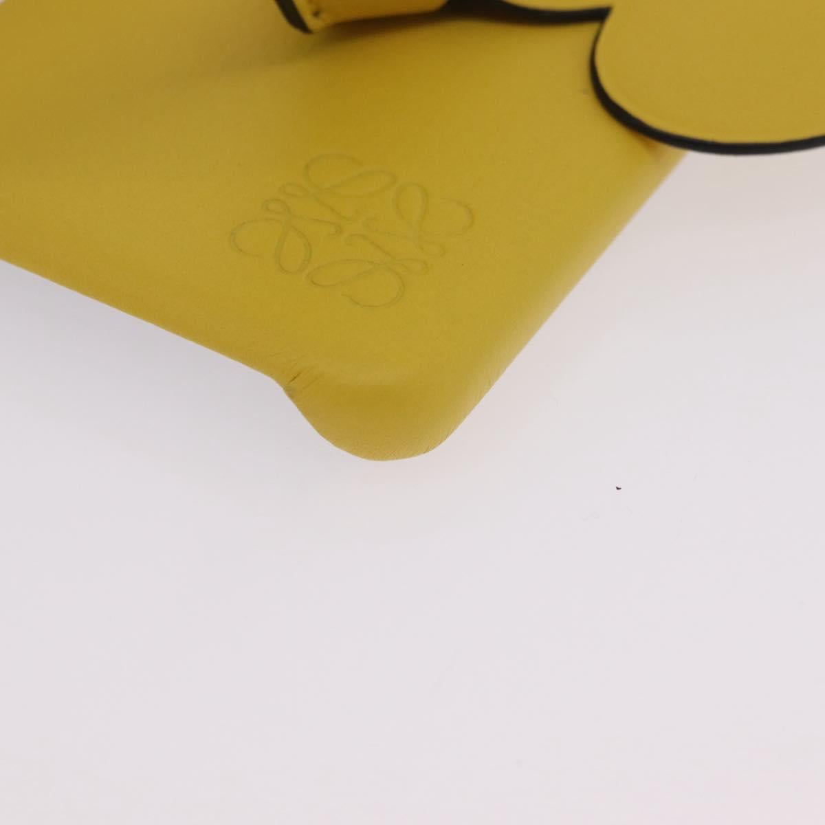 LOEWE Cell Phone Case Leather iPhone 13 Pro MAX Yellow