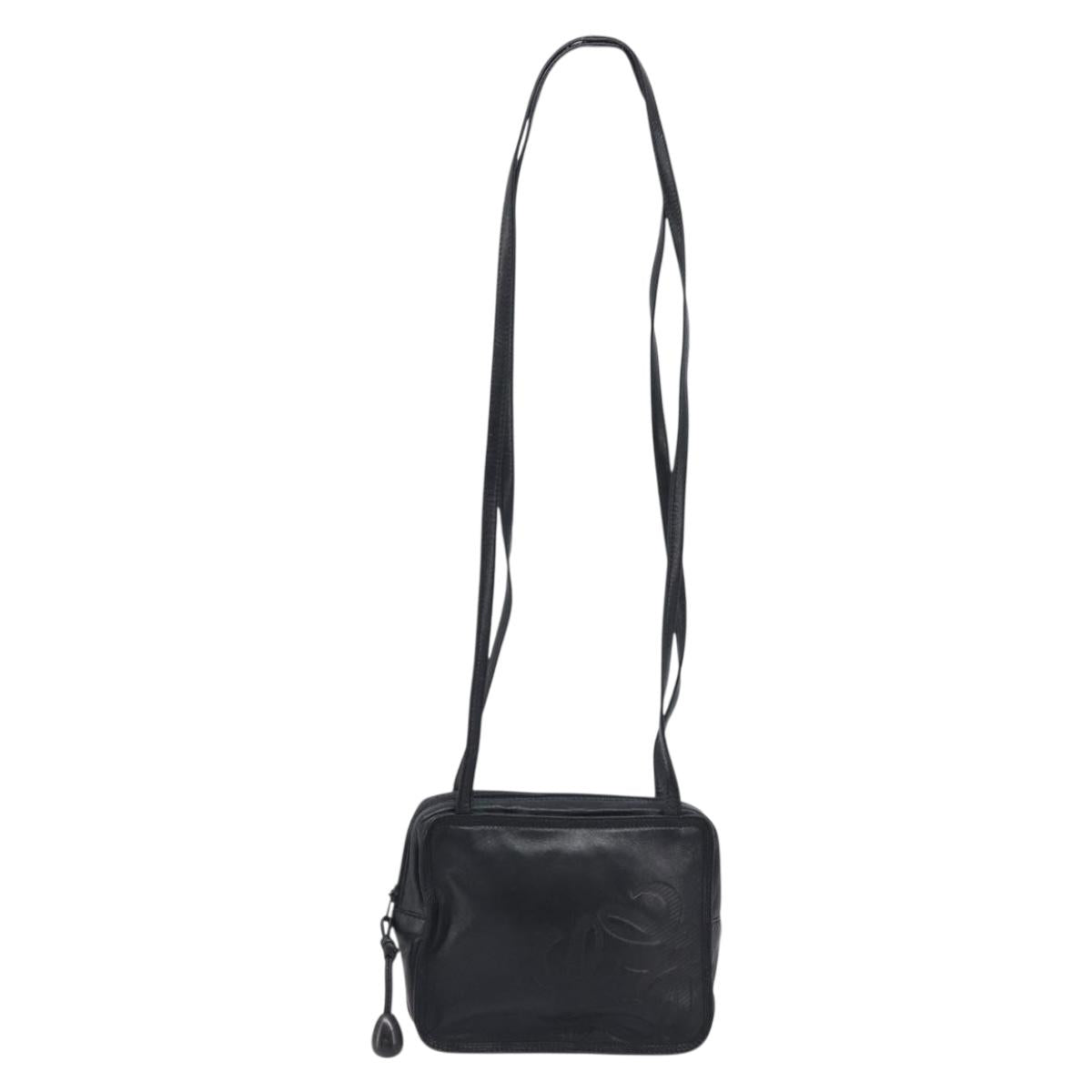 LOEWE Shoulder Bag Leather Black