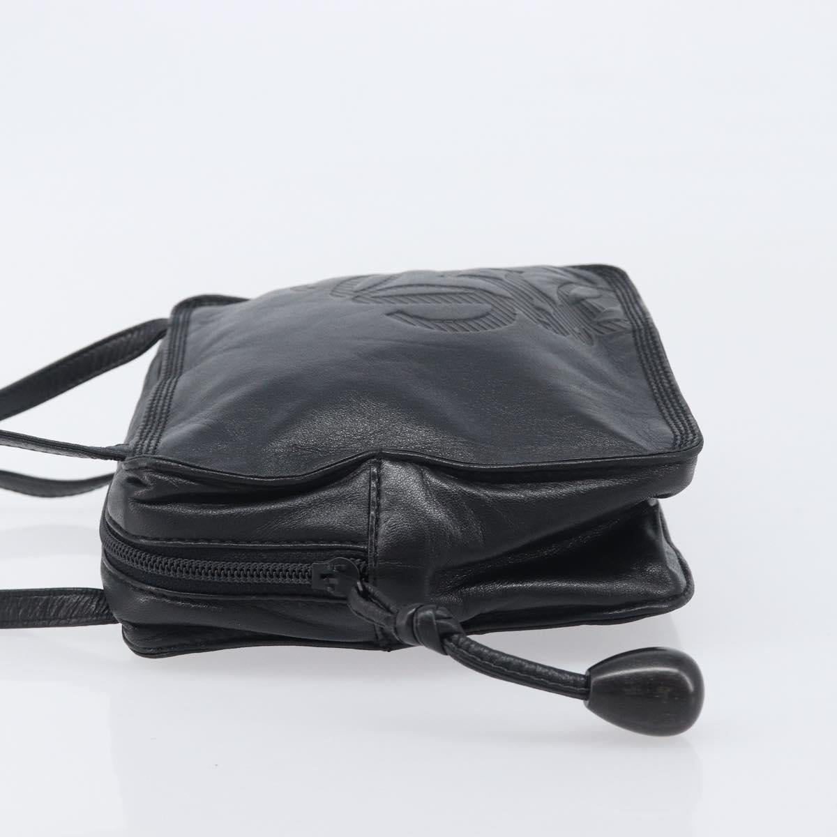 LOEWE Shoulder Bag Leather Black