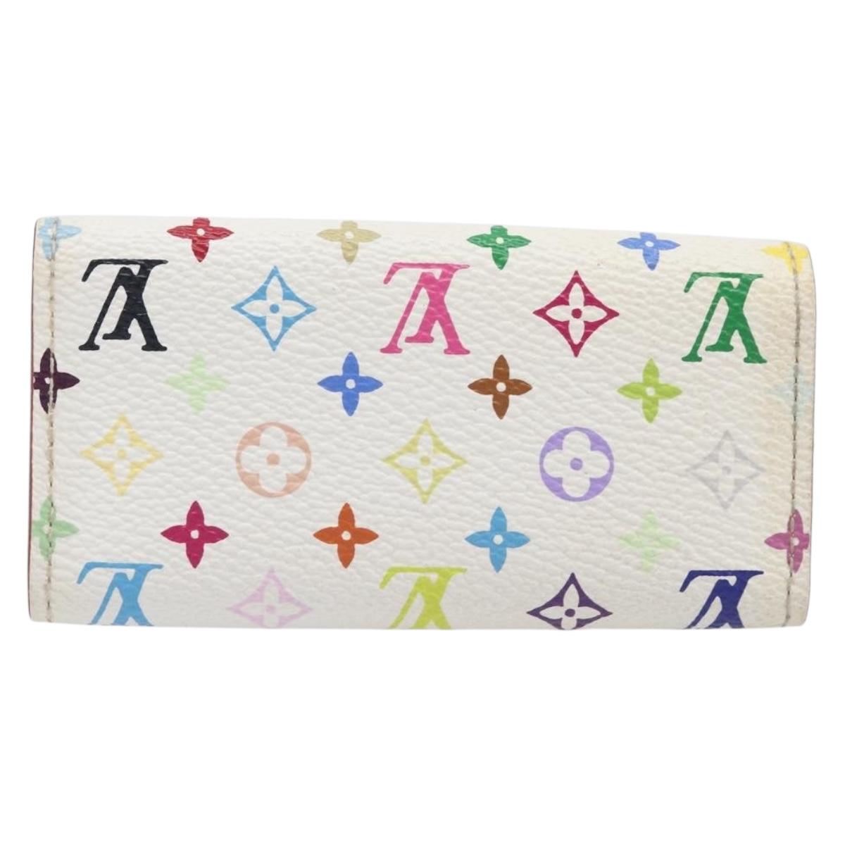 Louis Vuitton Monogram Multicolor Multicles 4 Key Case White M60043
