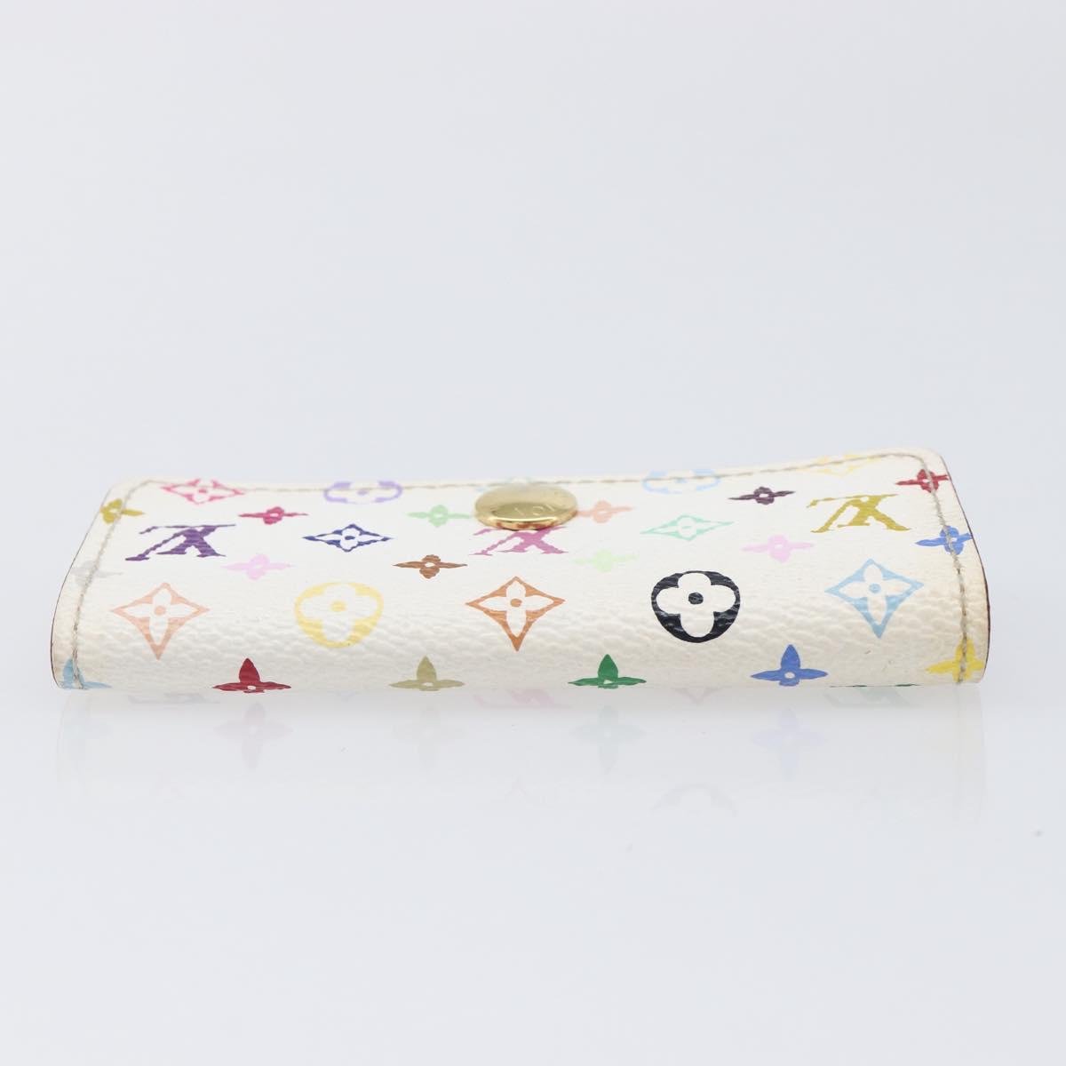 Louis Vuitton Monogram Multicolor Multicles 4 Key Case White M60043