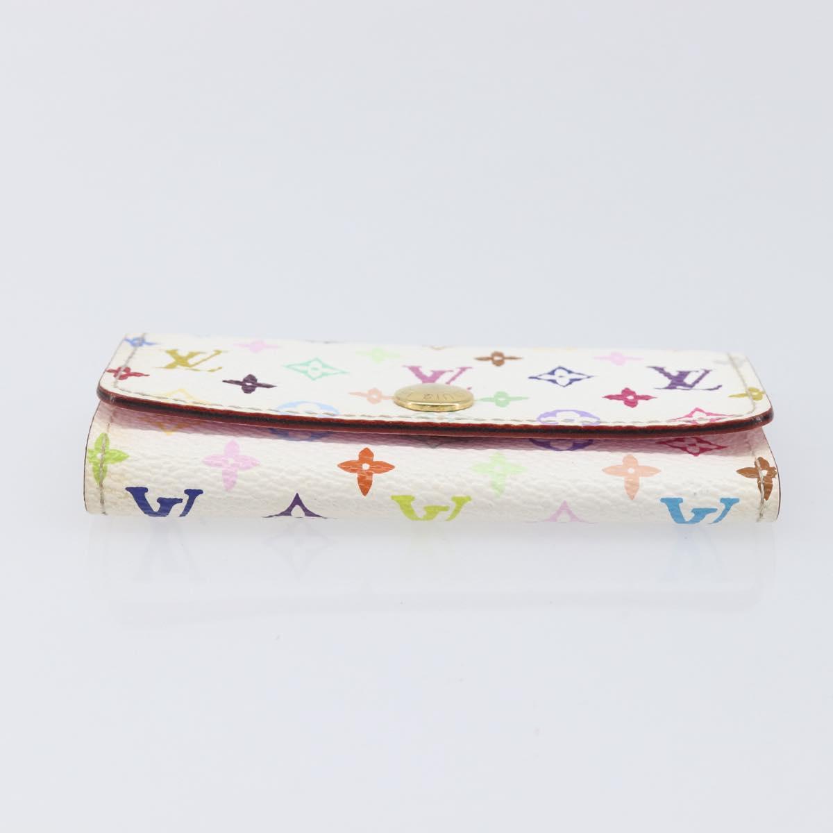 Louis Vuitton Monogram Multicolor Multicles 4 Key Case White M60043