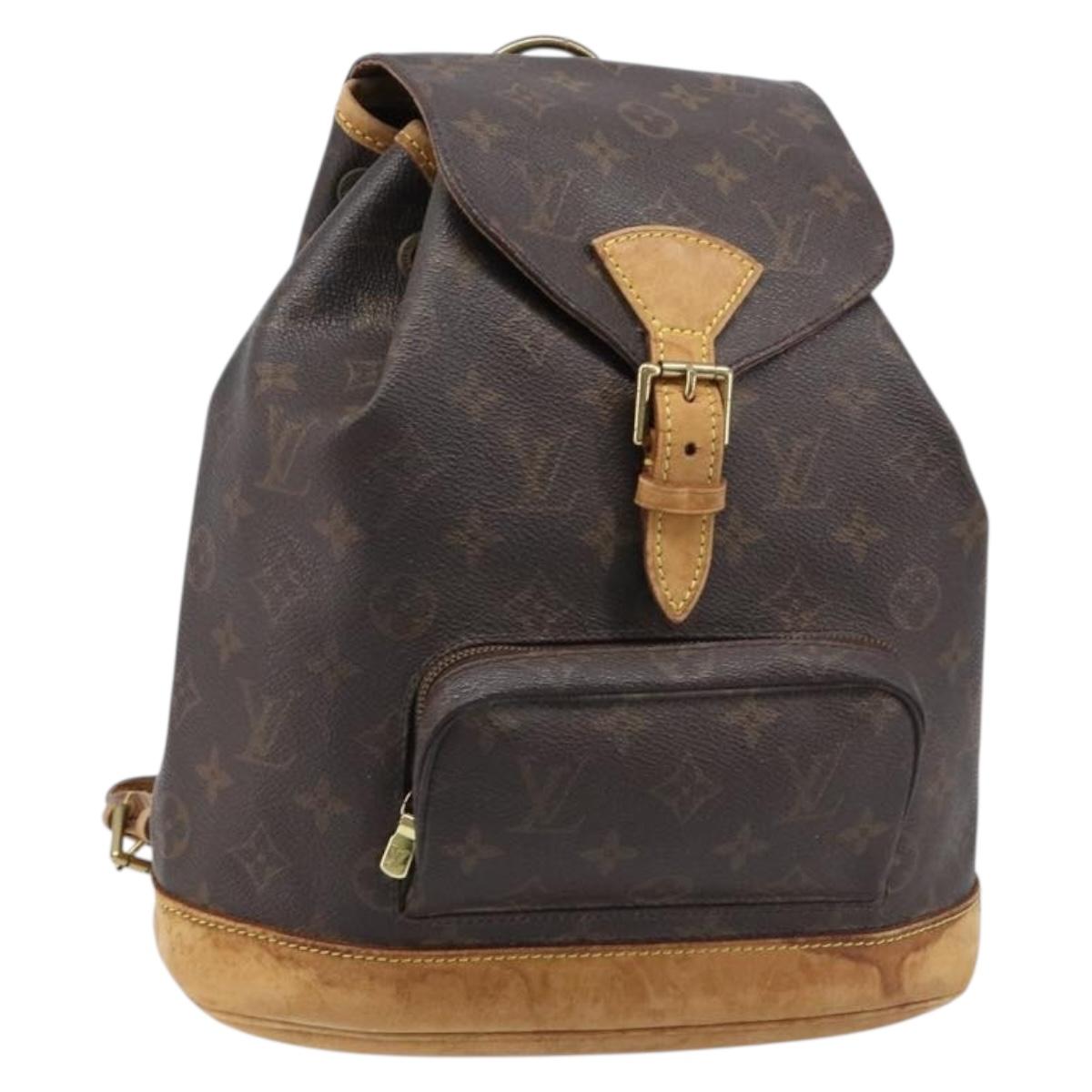 Louis Vuitton Monogram Montsouris MM Backpack M51136 LV