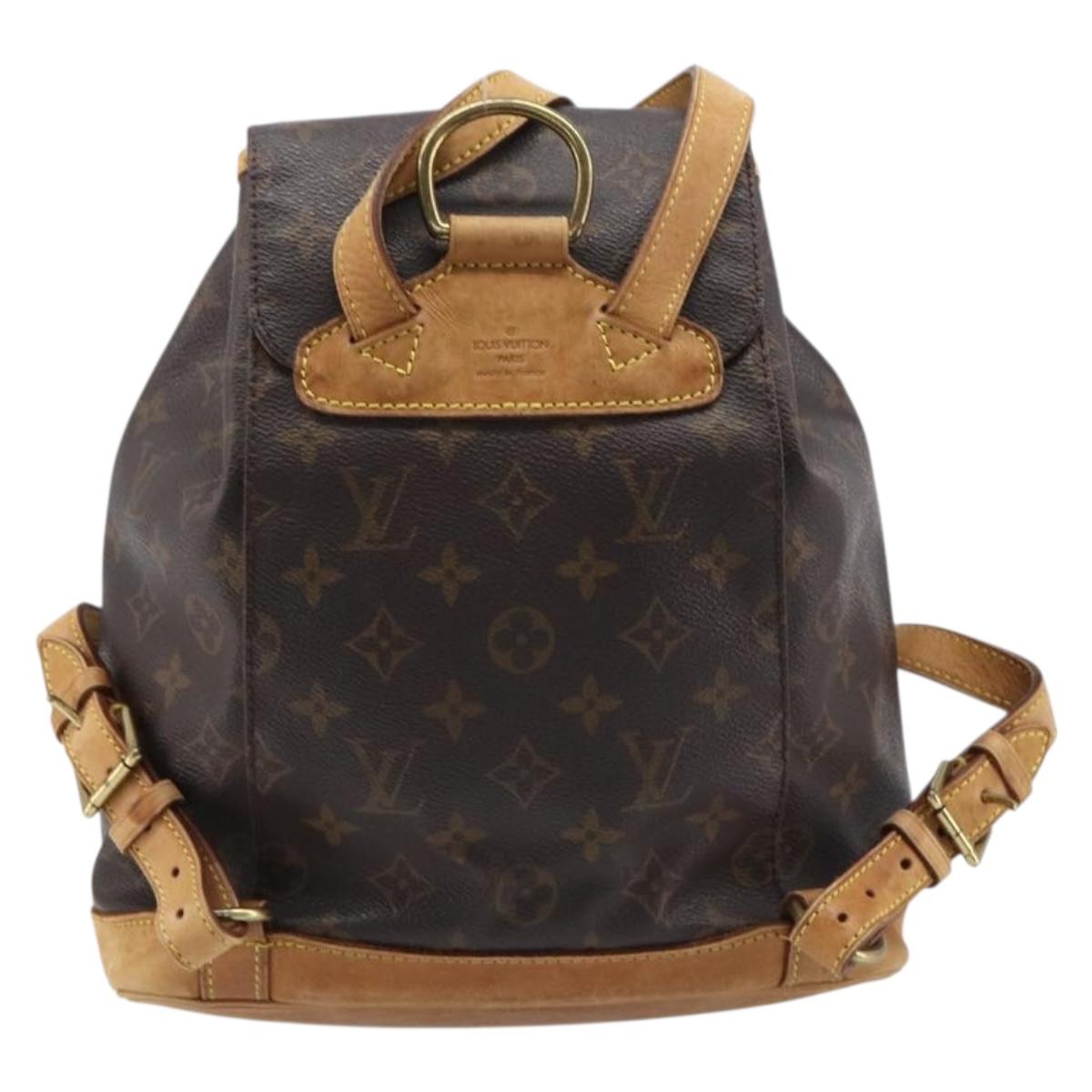 Louis Vuitton Monogram Montsouris MM Backpack M51136 LV