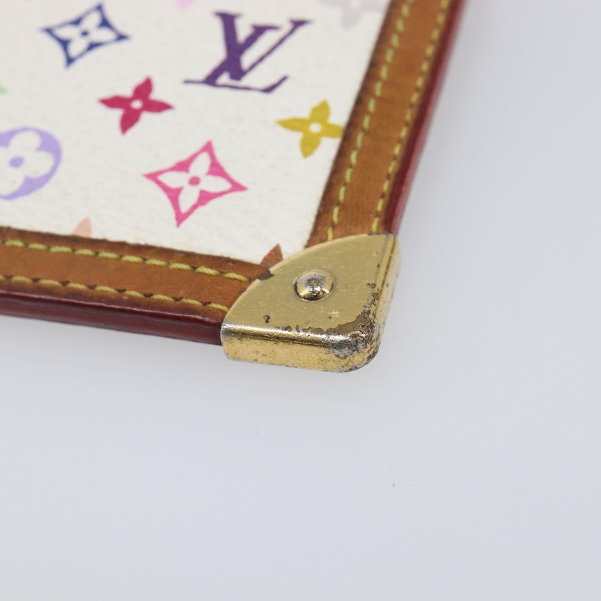 Louis Vuitton Monogram Multicolor Pochette Cles Purse White M92655