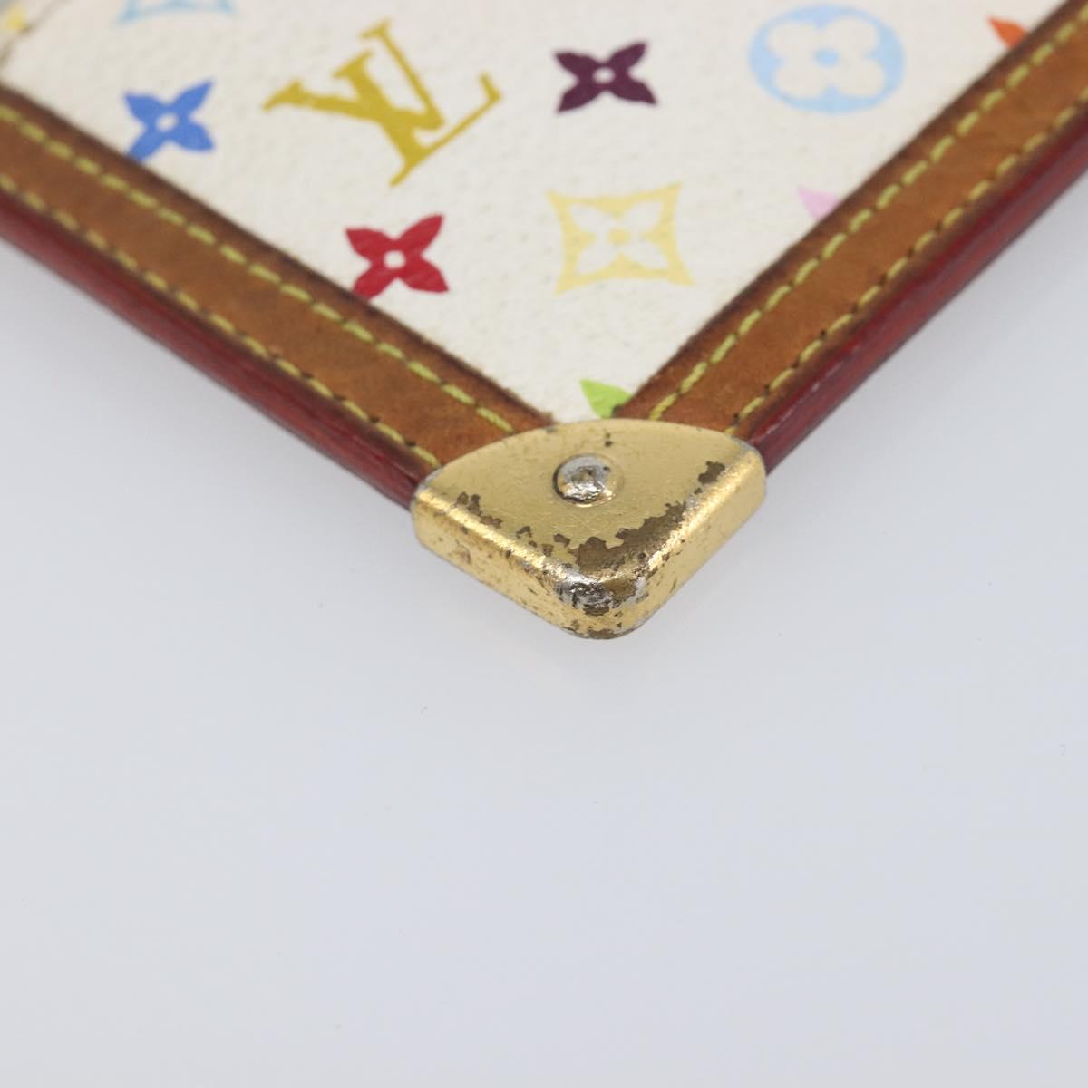 Louis Vuitton Monogram Multicolor Pochette Cles Purse White M92655