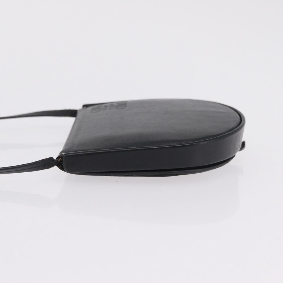 LOEWE Shoulder Pouch Heel Pouch Leather Black