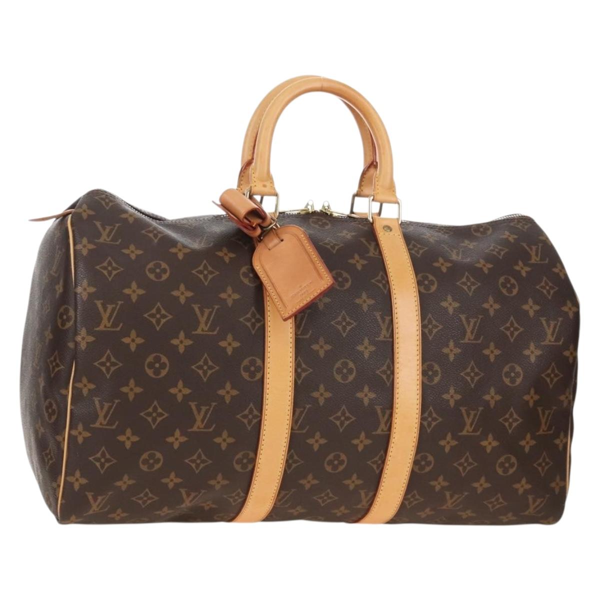 Louis Vuitton Monogram Keepall 45 Boston Bag M41428 LV