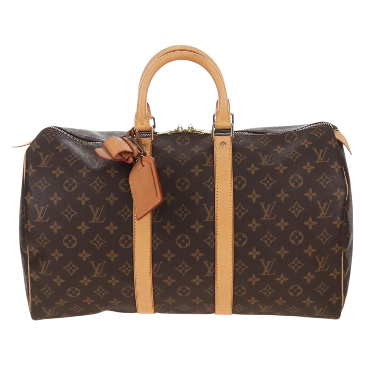 Louis Vuitton Monogram Keepall 45 Boston Bag M41428 LV