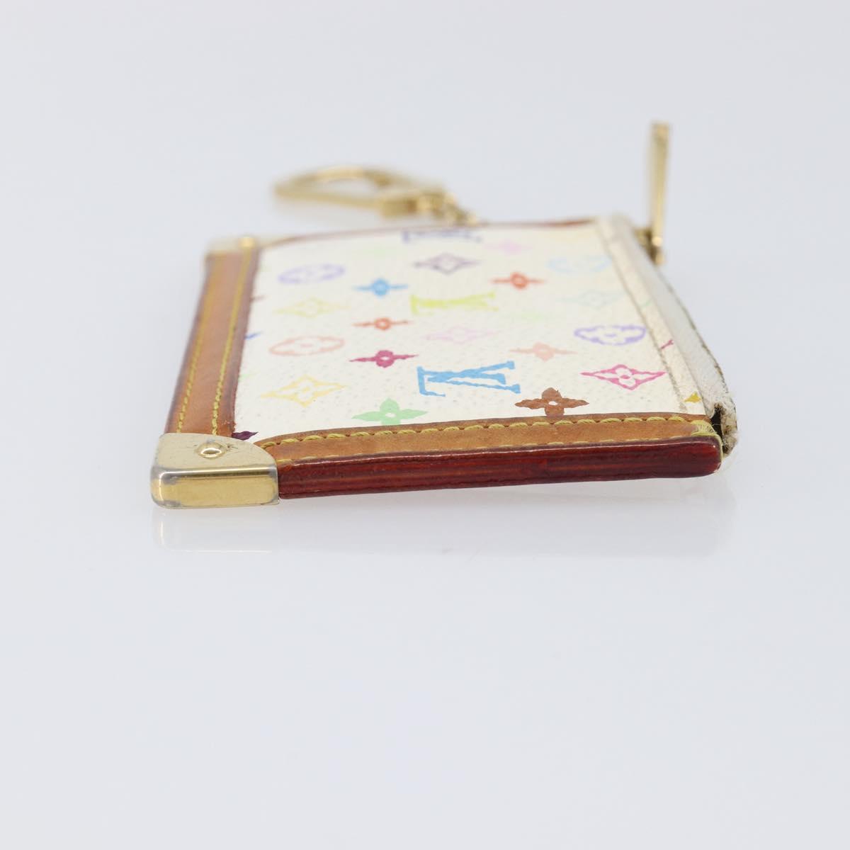 Louis Vuitton Monogram Multicolor Pochette Cles Purse White M92655
