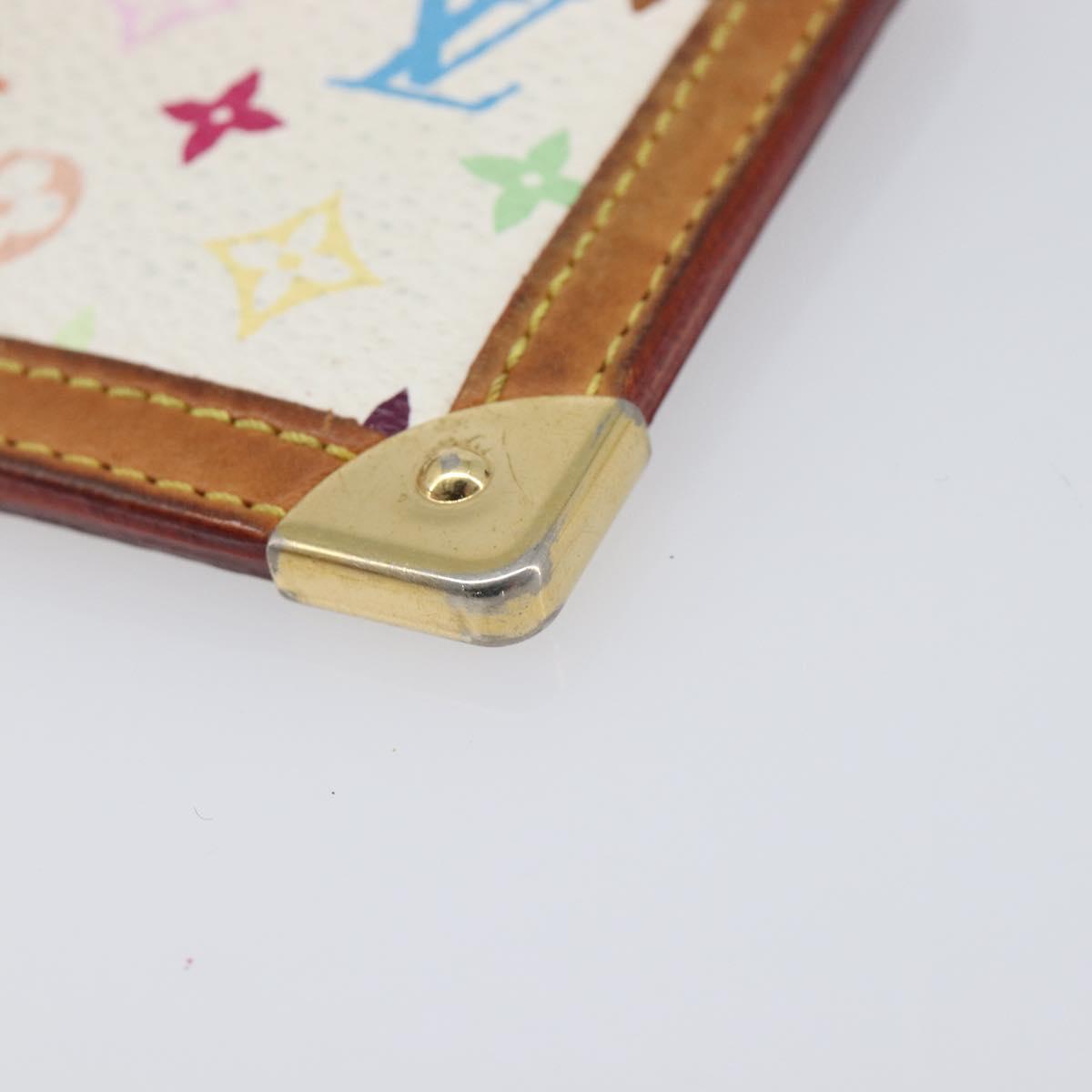 Louis Vuitton Monogram Multicolor Pochette Cles Purse White M92655