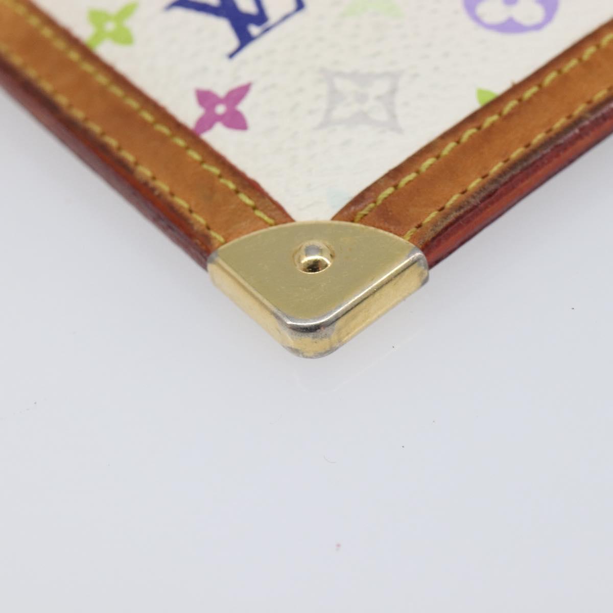 Louis Vuitton Monogram Multicolor Pochette Cles Purse White M92655