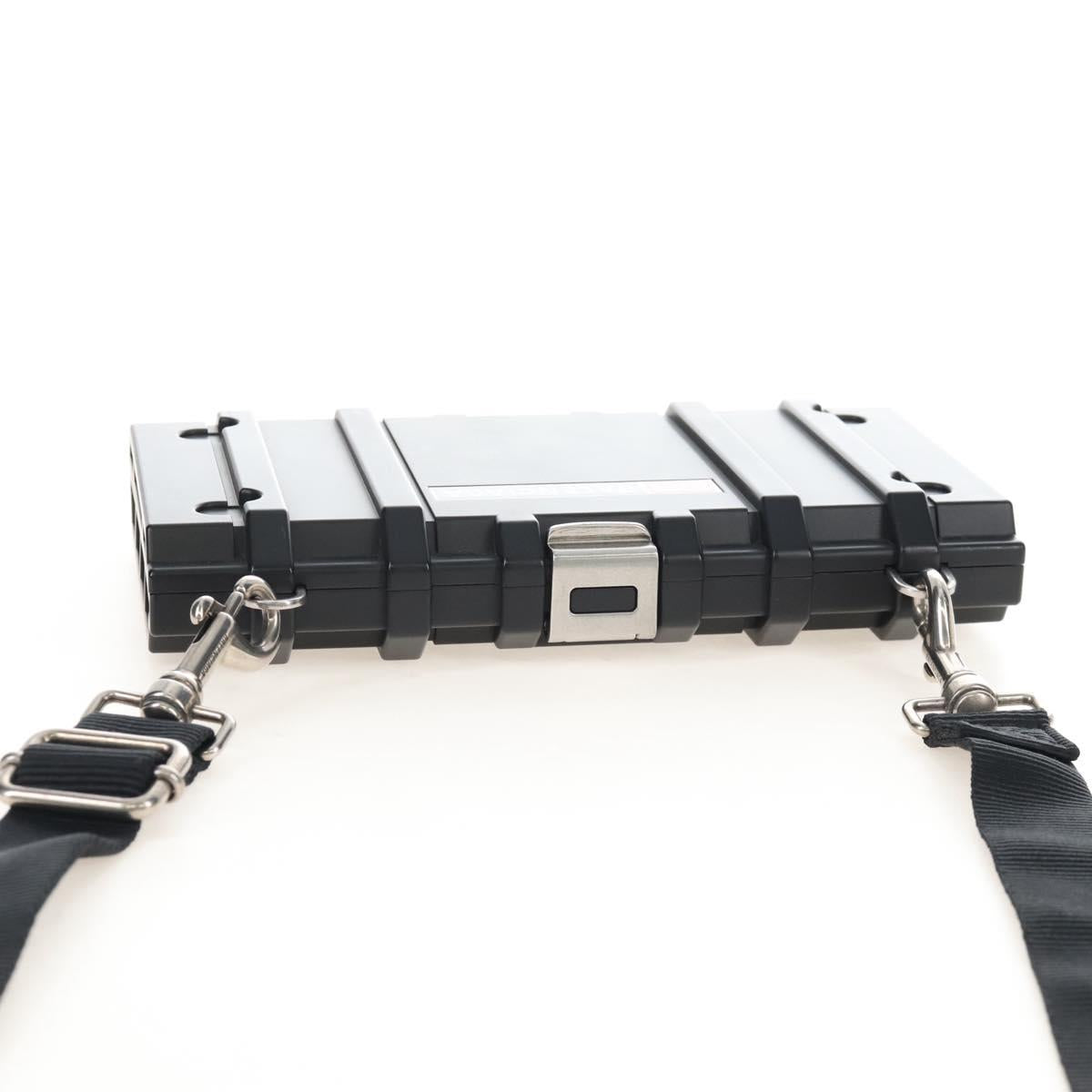 Balenciaga Toolbox Shoulder Bag Plastic Black Silver 658765