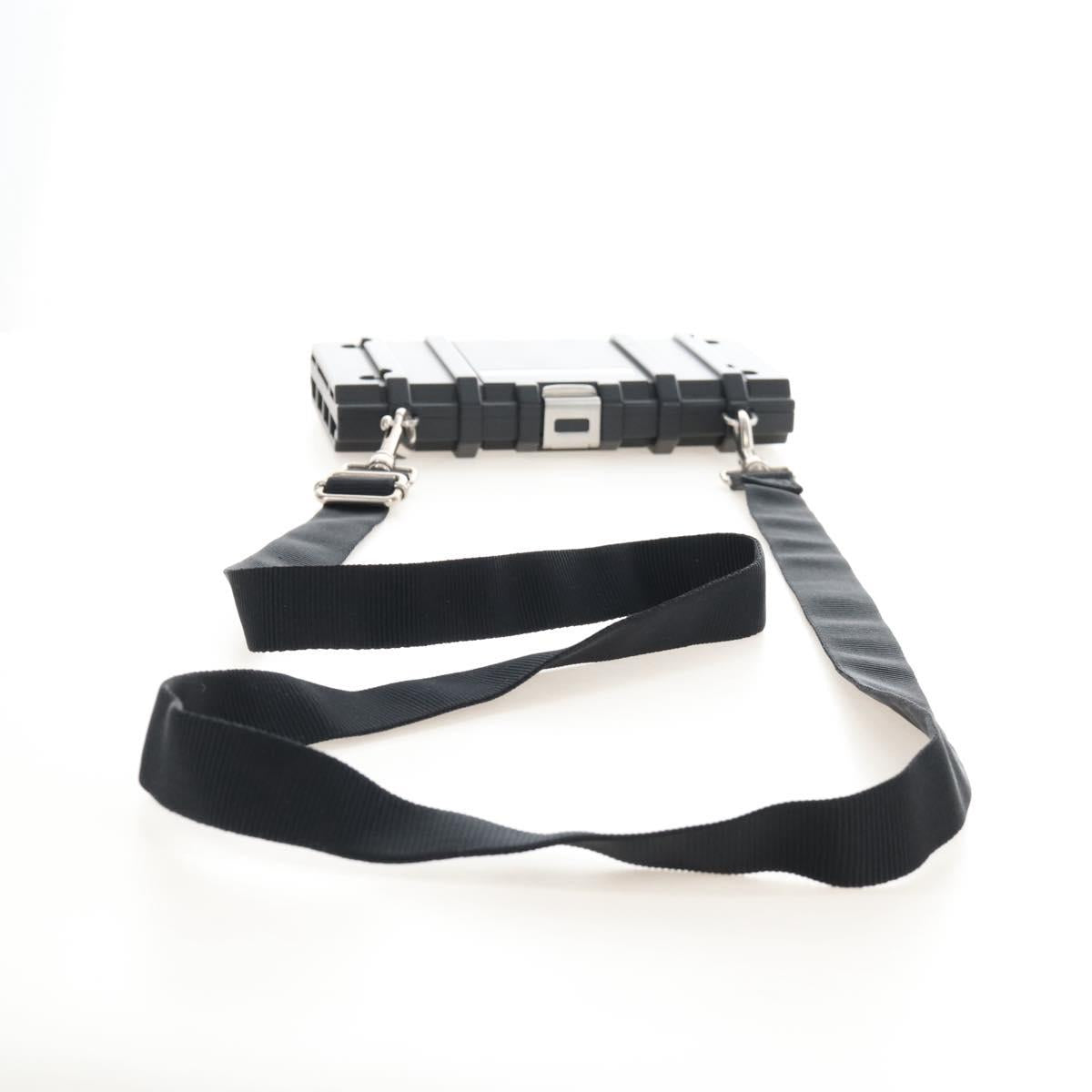 Balenciaga Toolbox Shoulder Bag Plastic Black Silver 658765