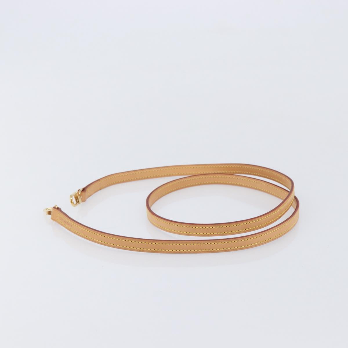 Louis Vuitton Shoulder Strap Leather 47.2"" Beige LV