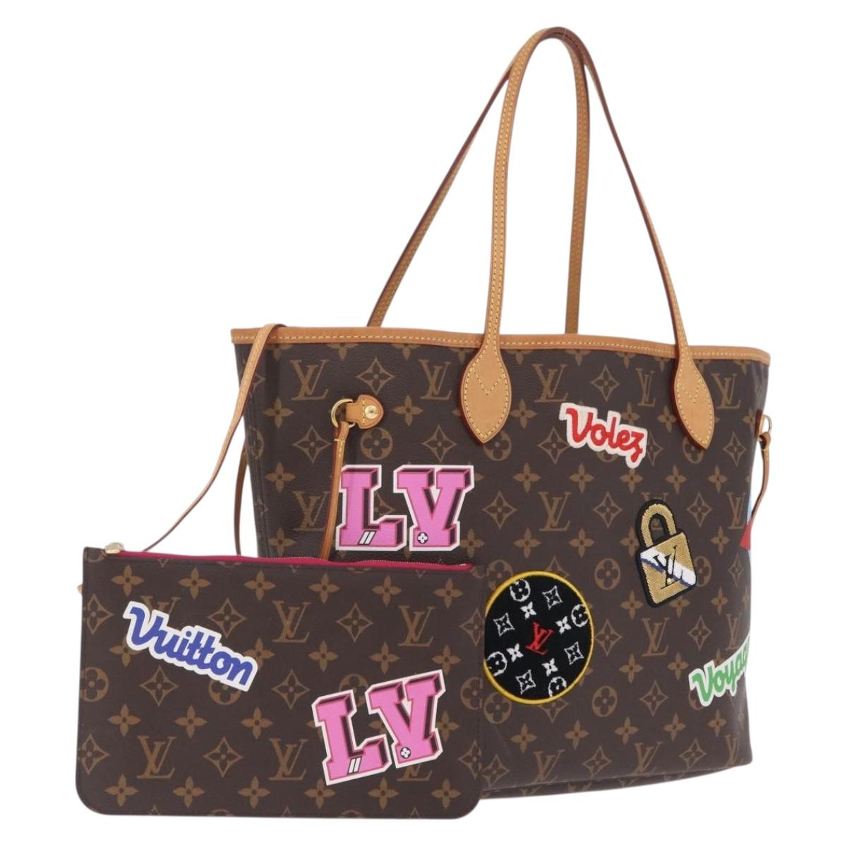Louis Vuitton Monogram Patch Neverfull MM Tote Bag M43988 LV
