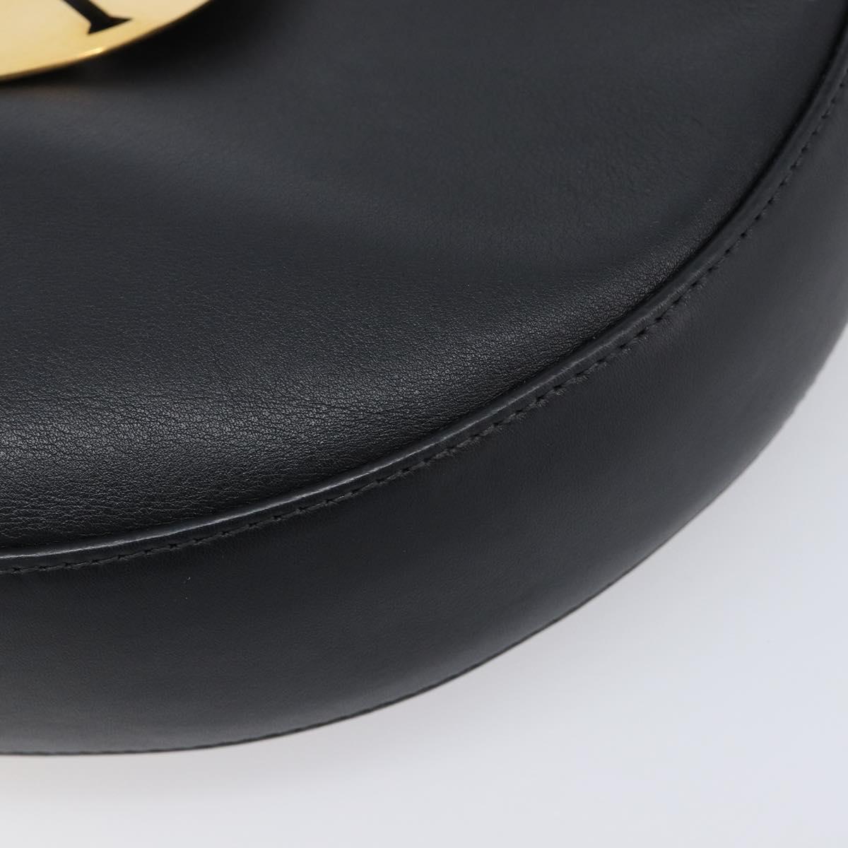 LOEWE Joyce Small Chain Shoulder Bag Leather Black Silver
