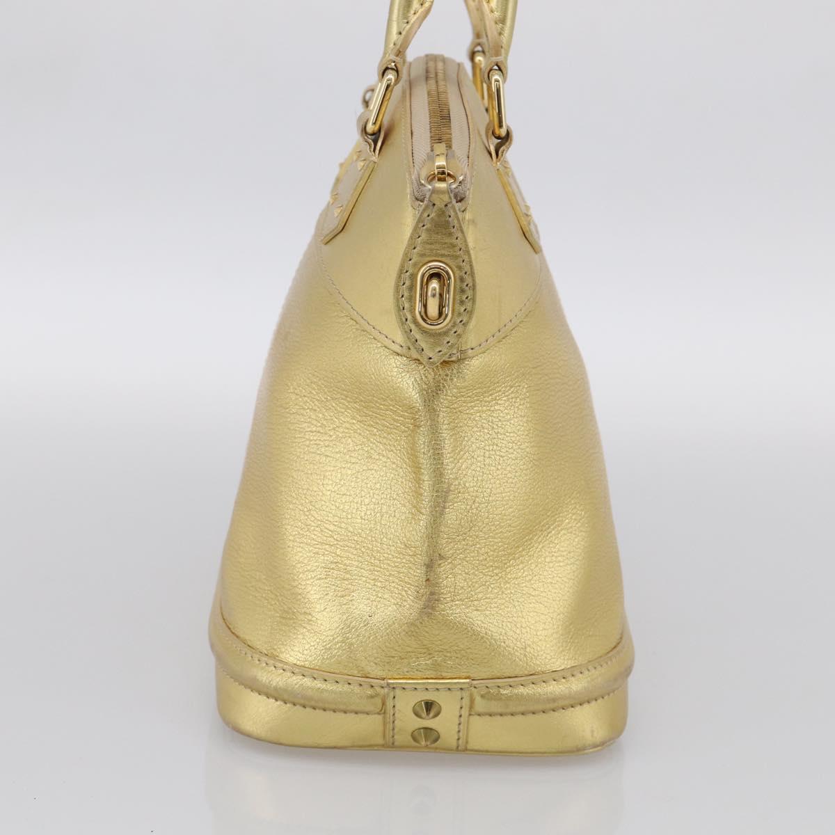 Louis Vuitton Suhari Lockit Hand Bag Leather Gold M95433 LV