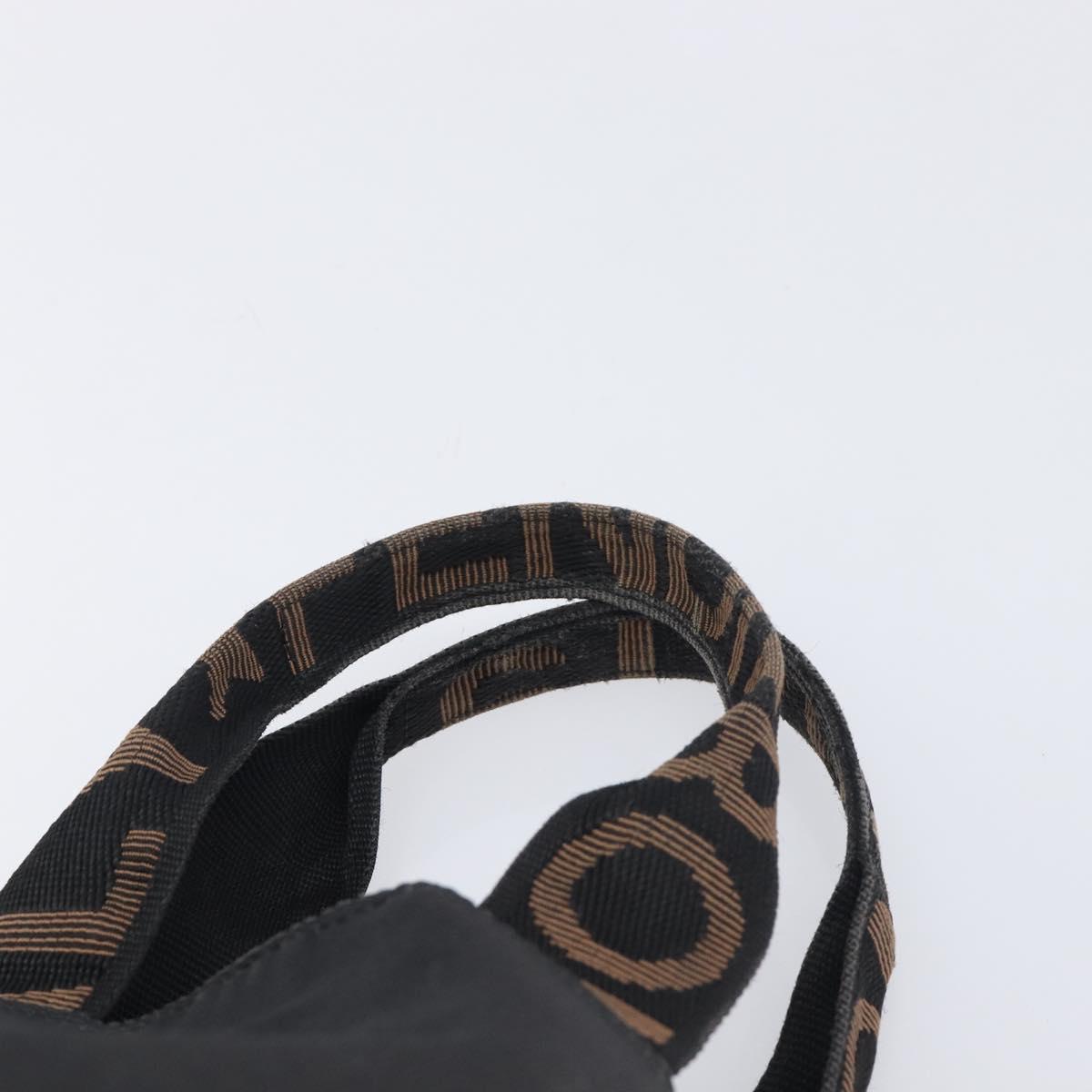 FENDI Hand Bag Canvas Black
