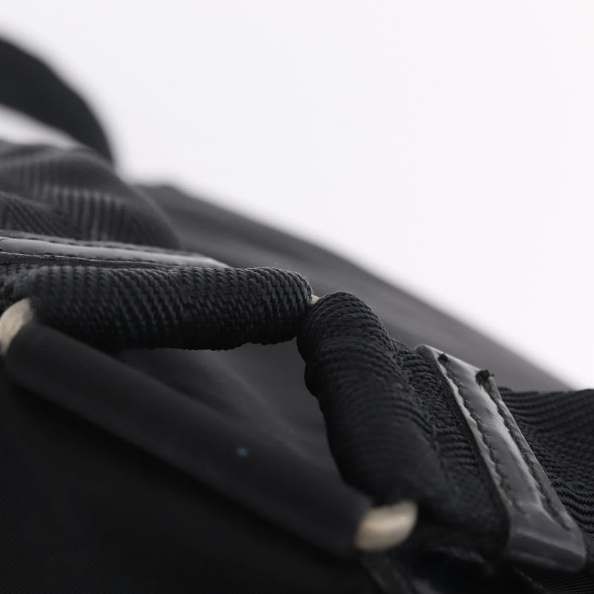 PRADA Backpack Nylon Black Silver