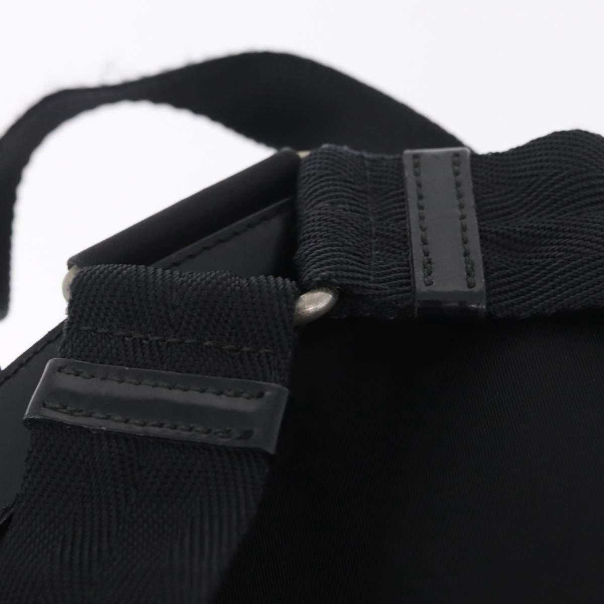 PRADA Backpack Nylon Black Silver
