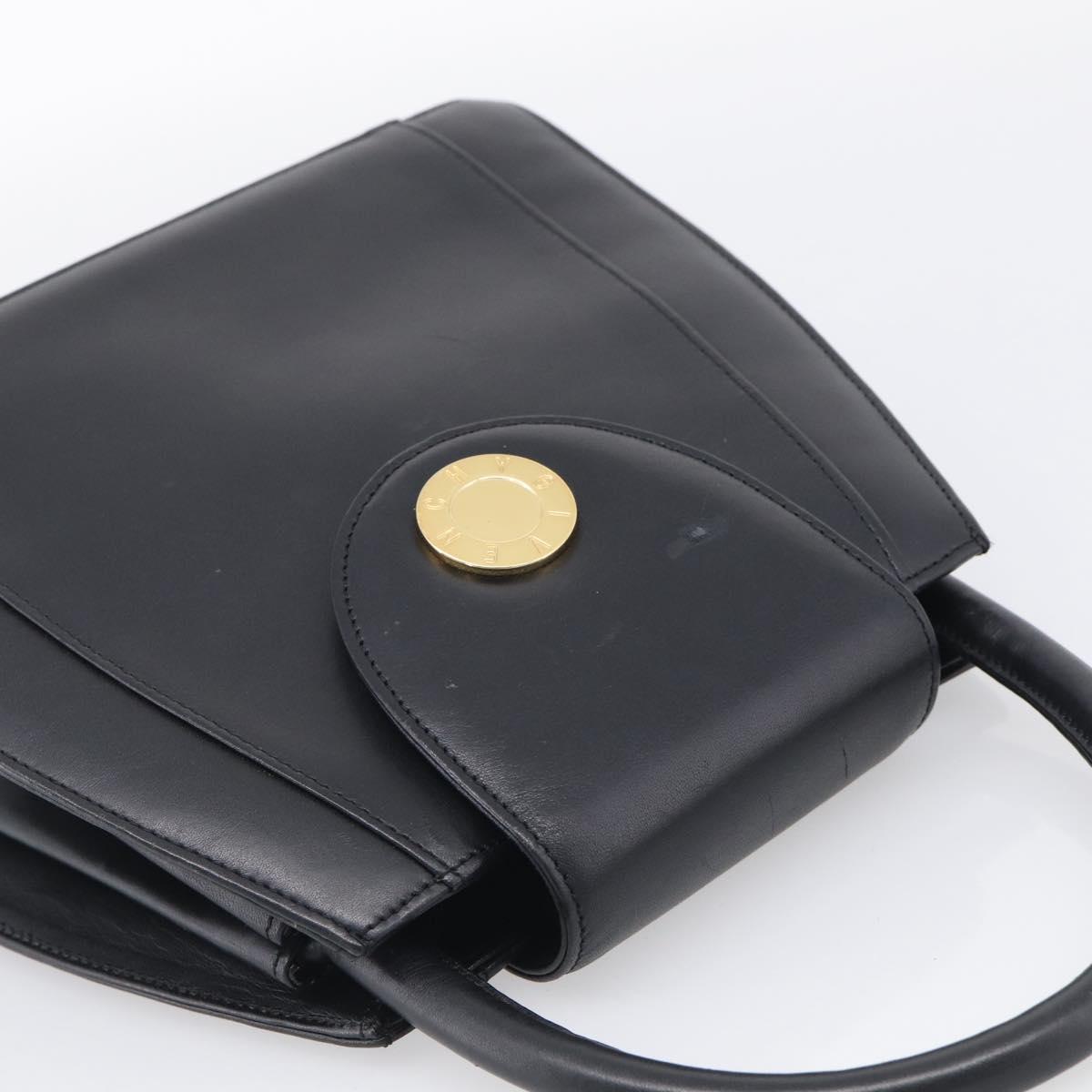 GIVENCHY Hand Bag Leather Black Gold