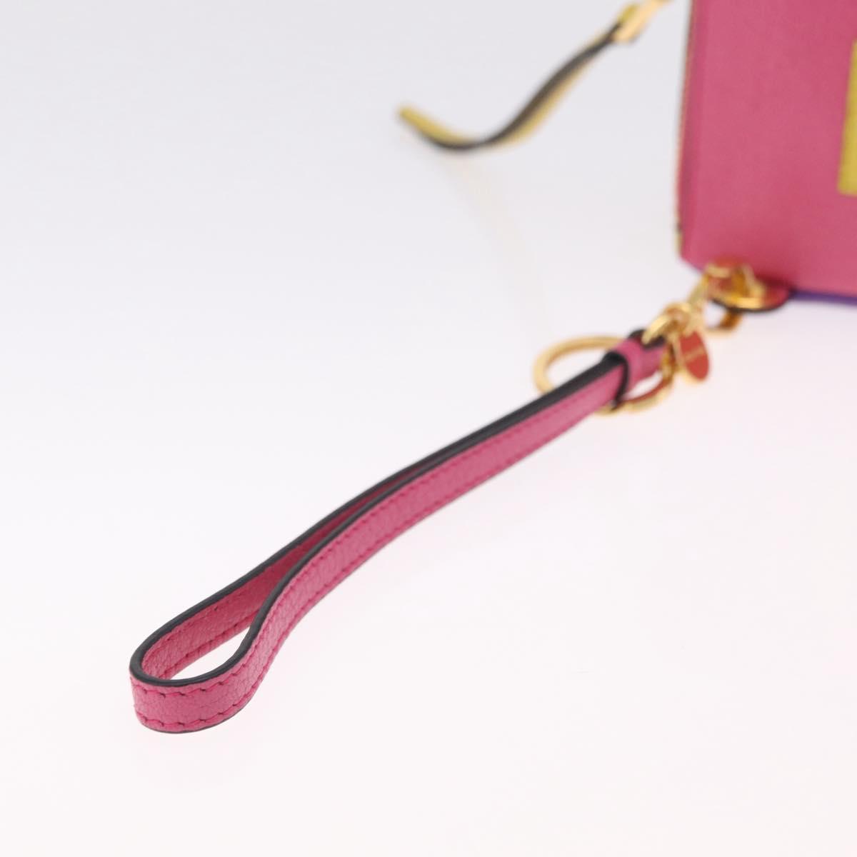 Miu Miu Pouch Leather Multicolor Gold