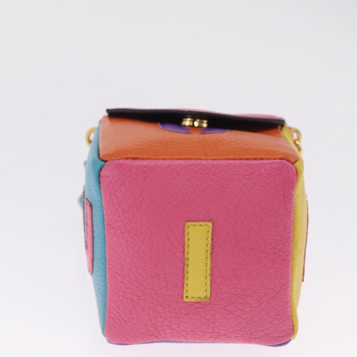 Miu Miu Pouch Leather Multicolor Gold