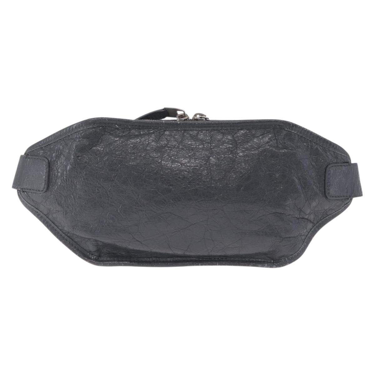 Balenciaga Body Bag Leather Gray 542013