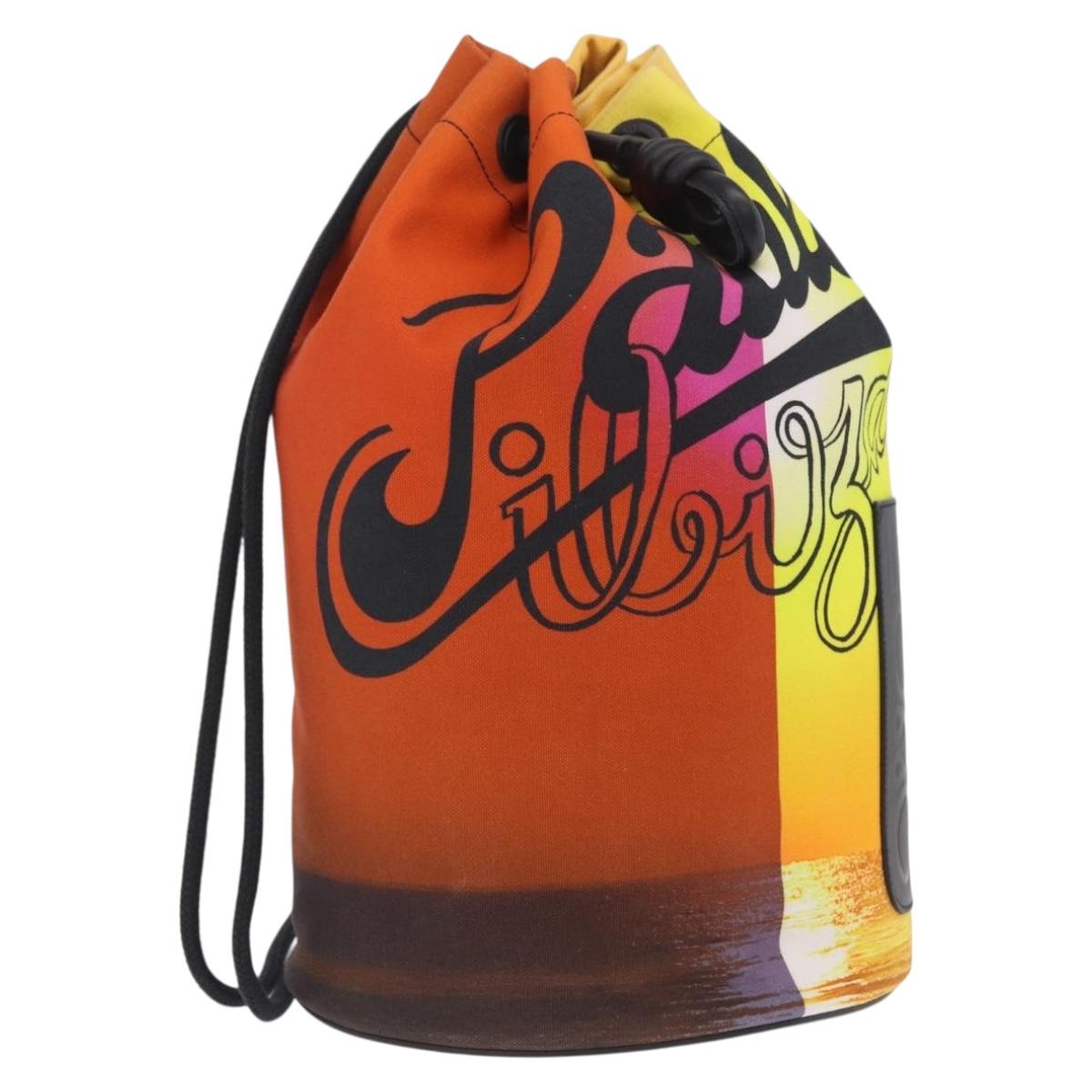 LOEWE Shoulder Bag Canvas Orange