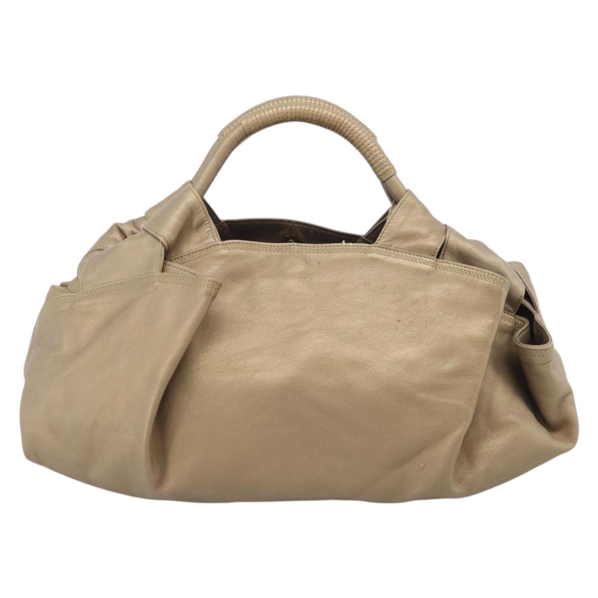 LOEWE Nappa Aire Hand Bag Leather Gold