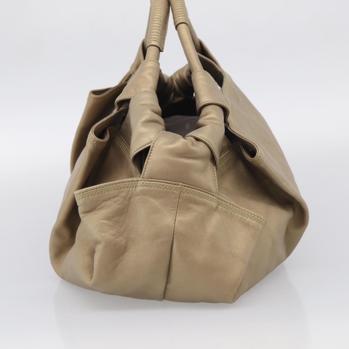 LOEWE Nappa Aire Hand Bag Leather Gold