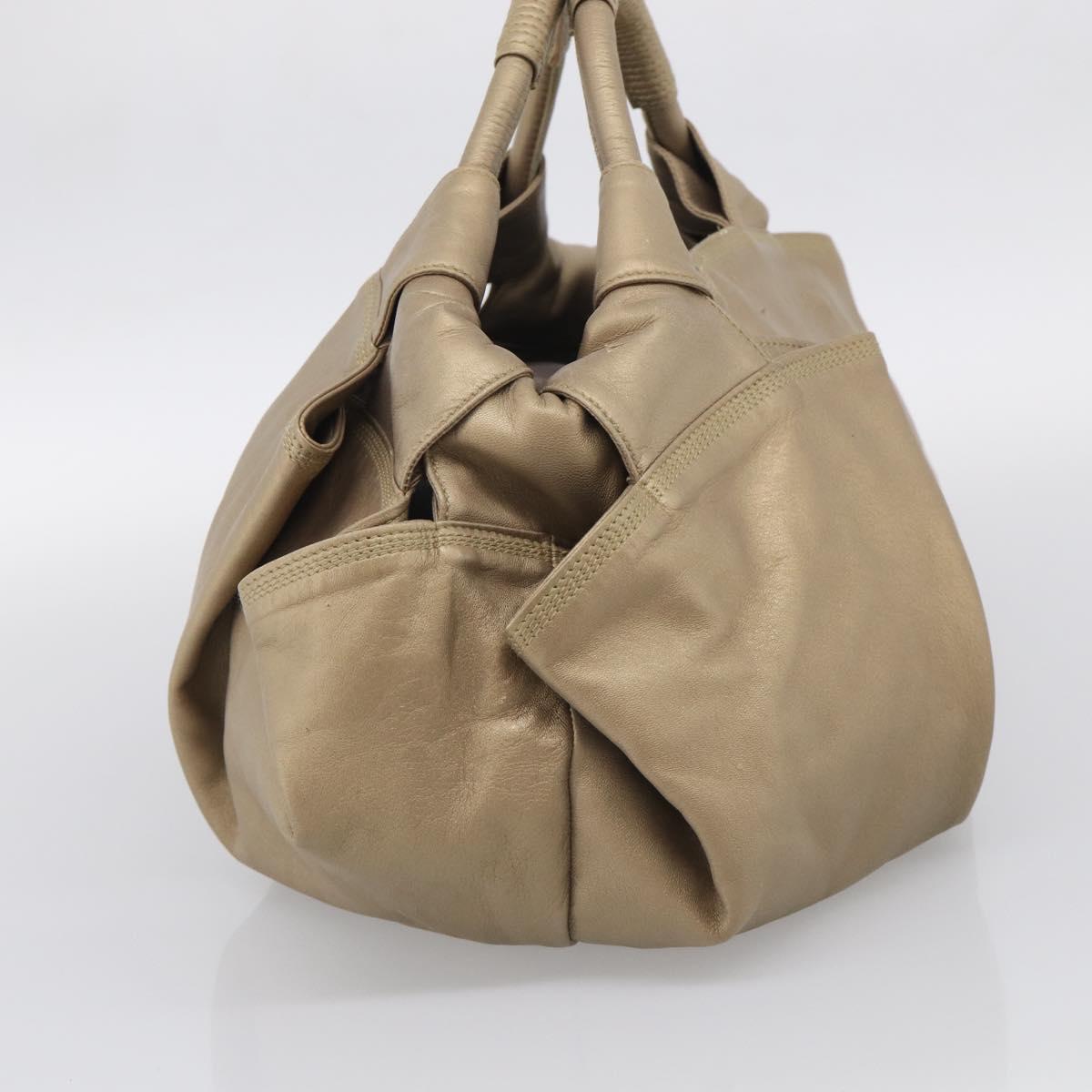 LOEWE Nappa Aire Hand Bag Leather Gold