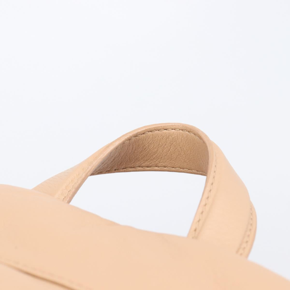 BURBERRY Backpack Leather Beige Gold