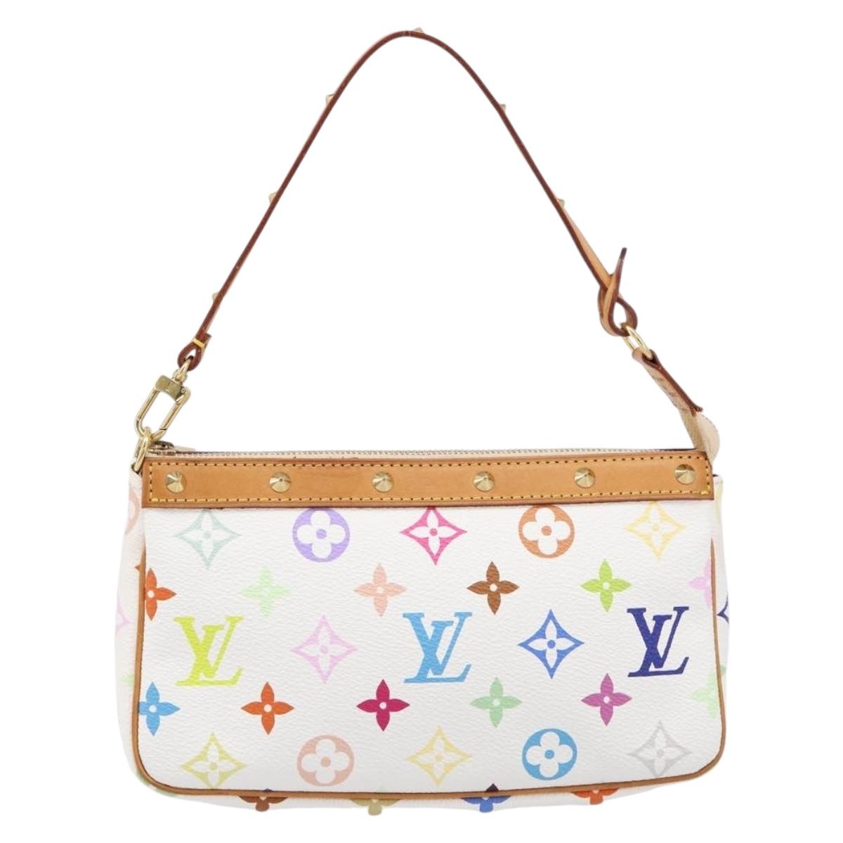 Louis Vuitton Monogram Multicolor Pochette Accessoires White M92649