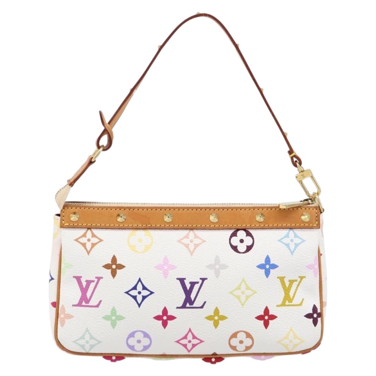 Louis Vuitton Monogram Multicolor Pochette Accessoires White M92649