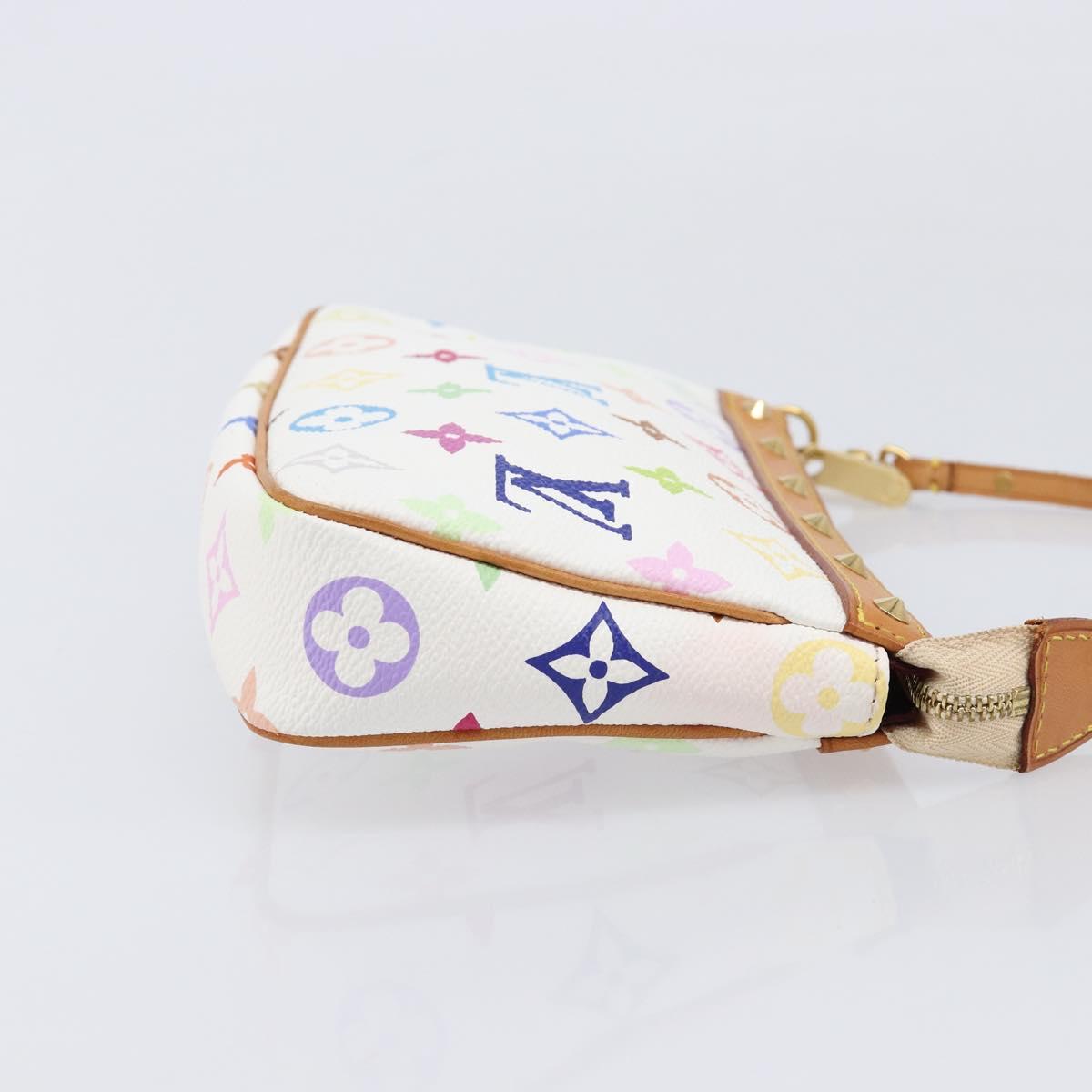 Louis Vuitton Monogram Multicolor Pochette Accessoires White M92649