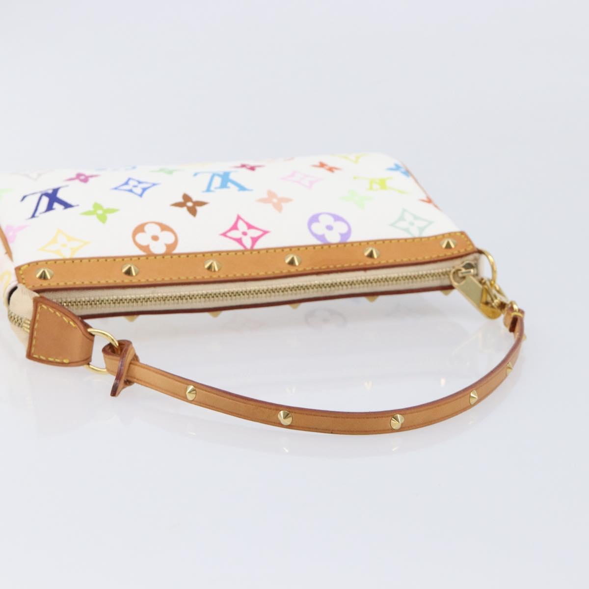 Louis Vuitton Monogram Multicolor Pochette Accessoires White M92649