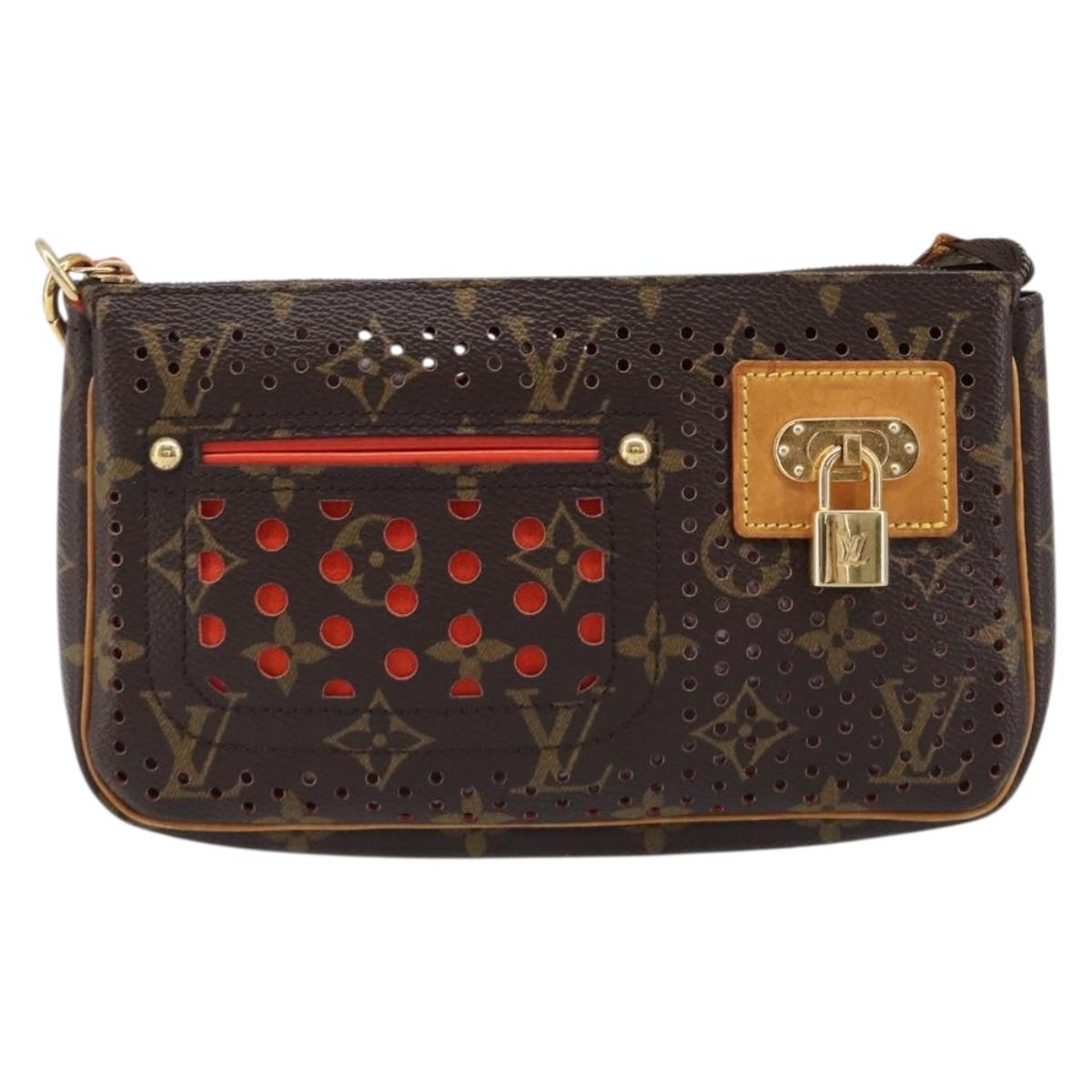 Louis Vuitton Monogram Perfo Pochette Accessoires Orange M95185 LV