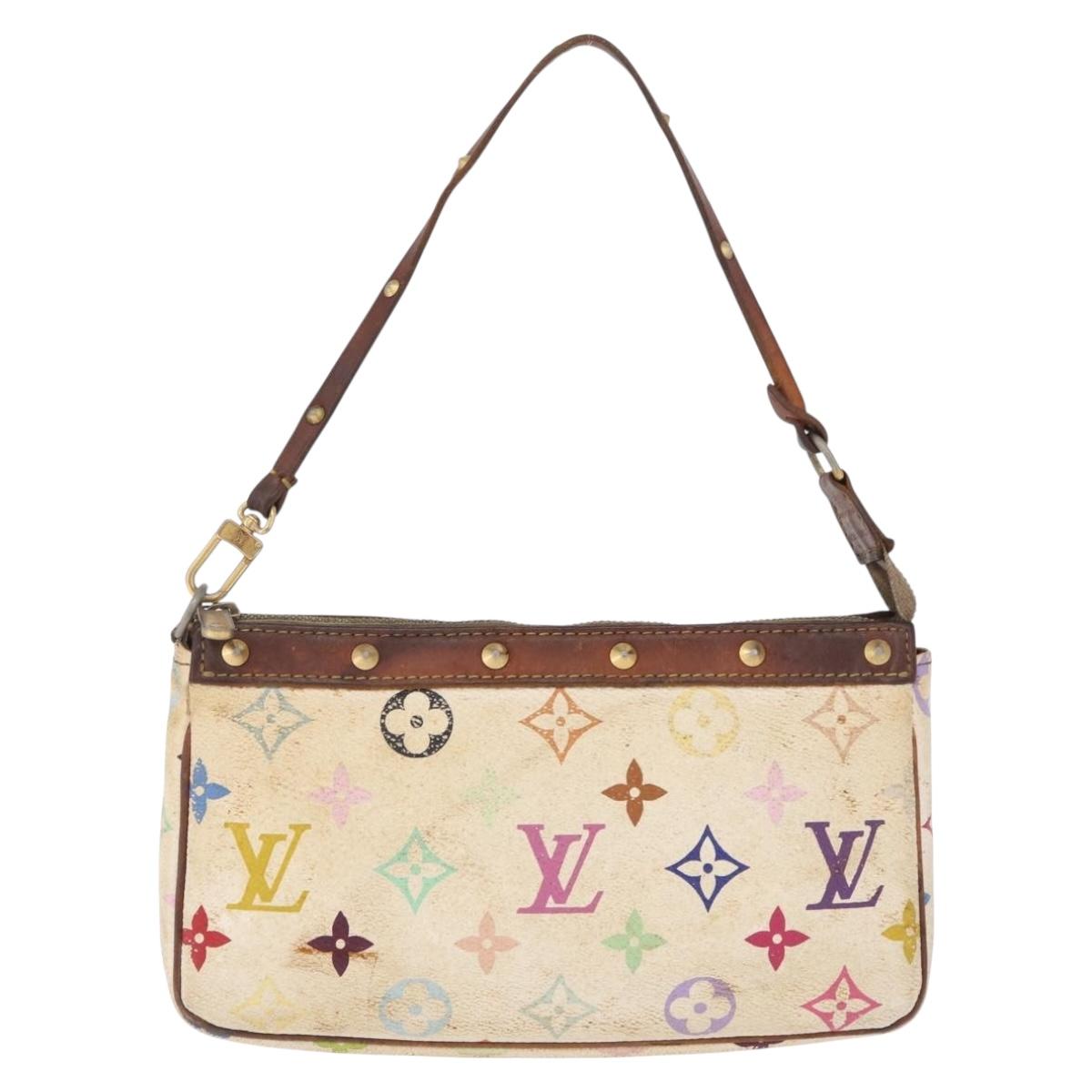 Louis Vuitton Monogram Multicolor Pochette Accessoires White M92649