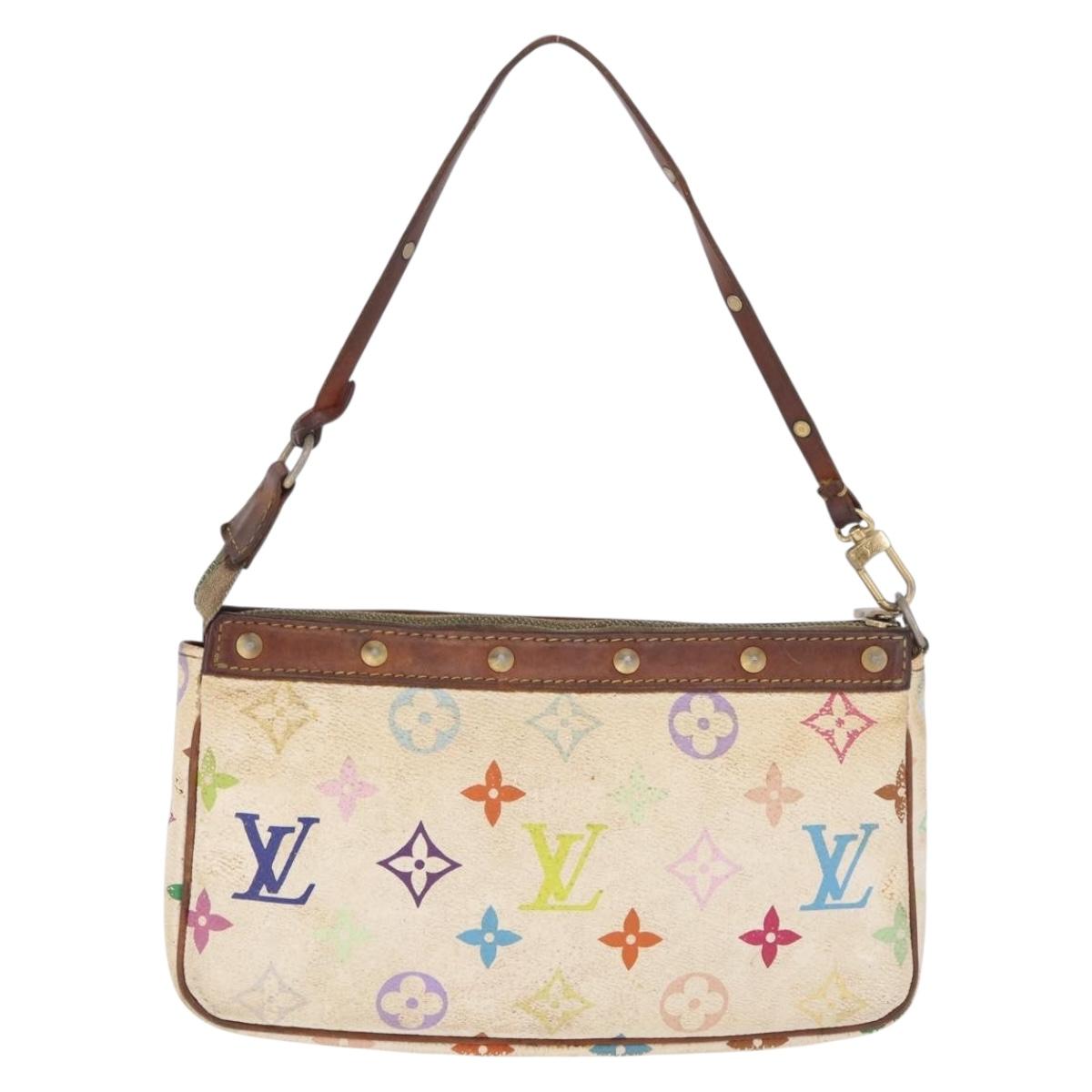 Louis Vuitton Monogram Multicolor Pochette Accessoires White M92649