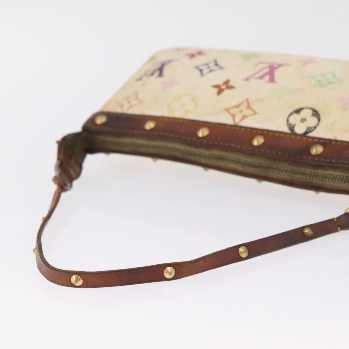Louis Vuitton Monogram Multicolor Pochette Accessoires White M92649