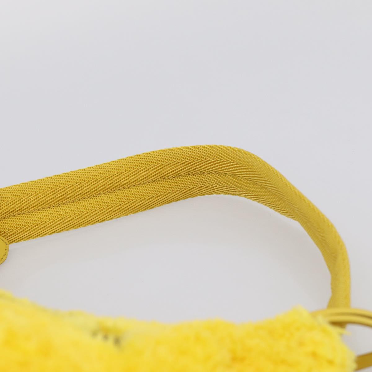 PRADA Accessory Pouch Pile Yellow Silver