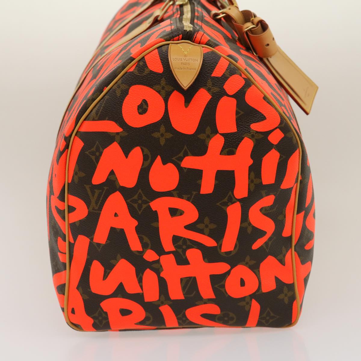 Louis Vuitton Monogram Graffiti Keepall 50 Boston Bag Orange M93699