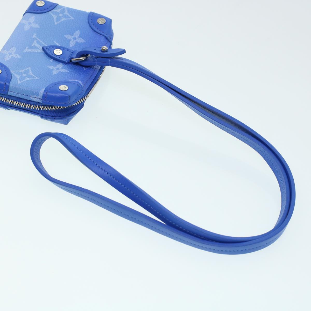 Louis Vuitton Monogram Clouds Soft Trunk Pouch Blue M45440