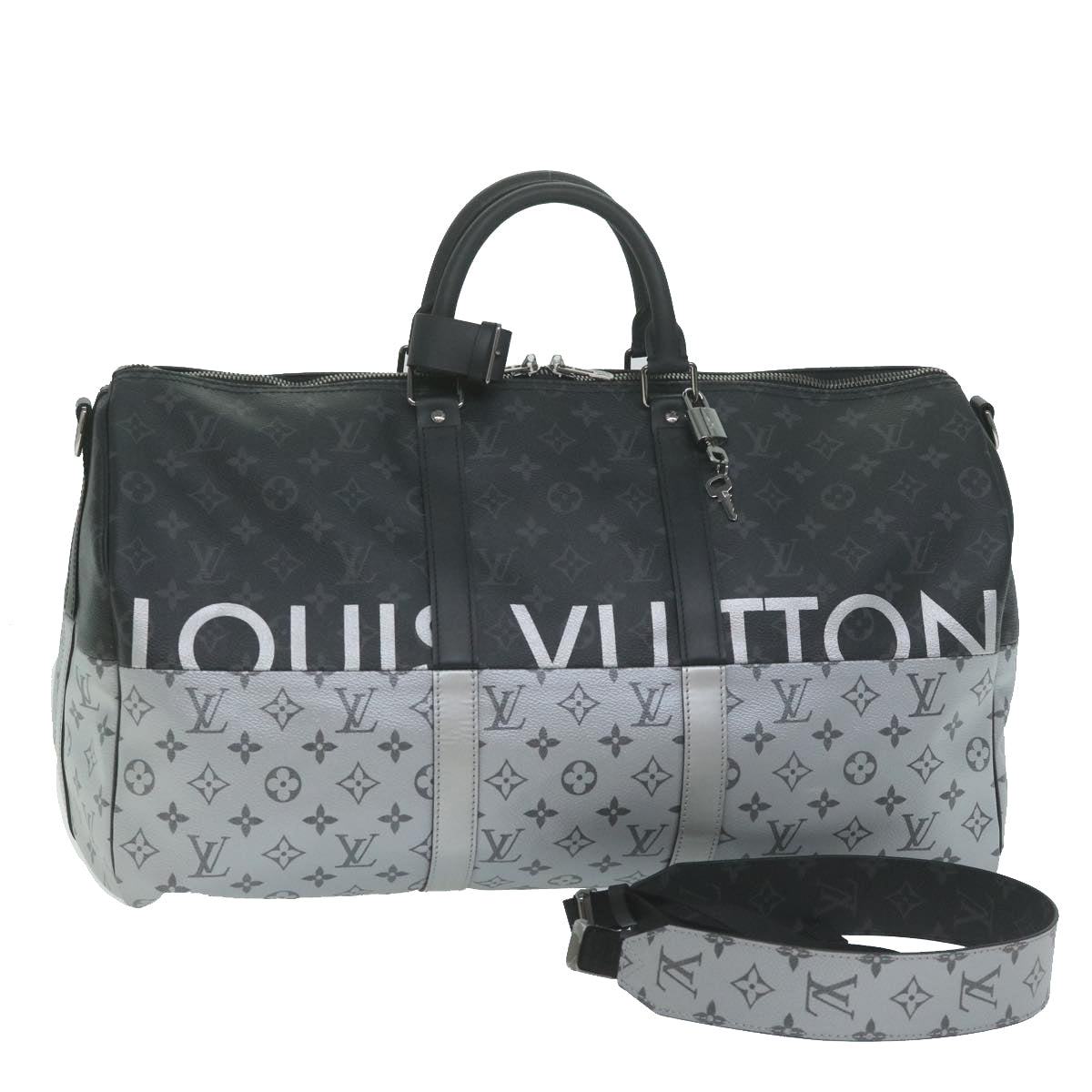 Louis Vuitton Eclipse Split Keepall Bandouliere 50 Boston Bag M43817