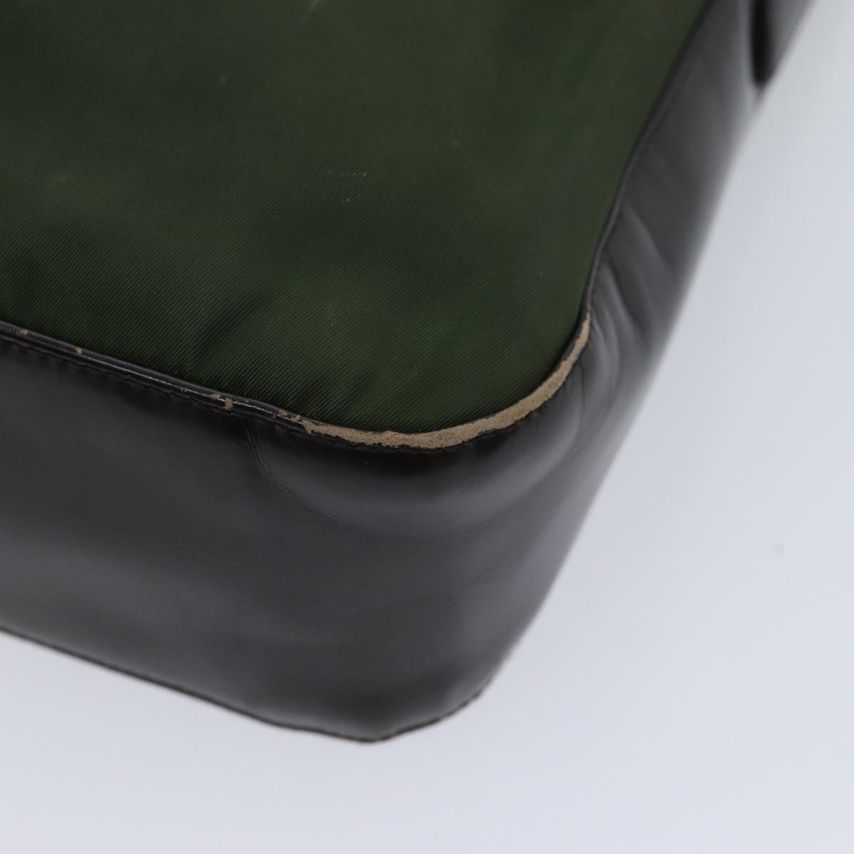 PRADA Shoulder Bag Nylon Khaki